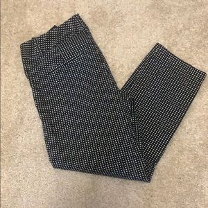 Black and white check Capri